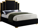 Hugo Black Velvet King Bed