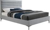 Hunter Grey Linen King Bed