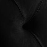 Kira Black Velvet Queen Bed