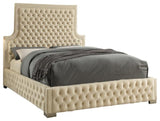 Sedona Cream Velvet King Bed