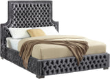 Sedona Grey Velvet King Bed