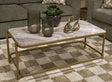 Manor Stone Coffee Table - galleria furniture outlet