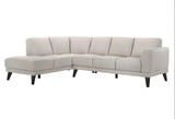 New Classic Altamura Sectional w/ RAF 3 Seat Sofa in Mist Gray