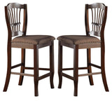 New Classic Bixby Counter Chair in Espresso (Set of 2)