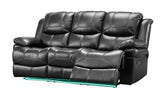 New Classic Flynn Dual Sofa (Lights) in Premier Black