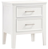 New Classic Furniture Andover 2 Drawer Nightstand in White