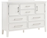 New Classic Furniture Andover 6 Drawer Dresser in White