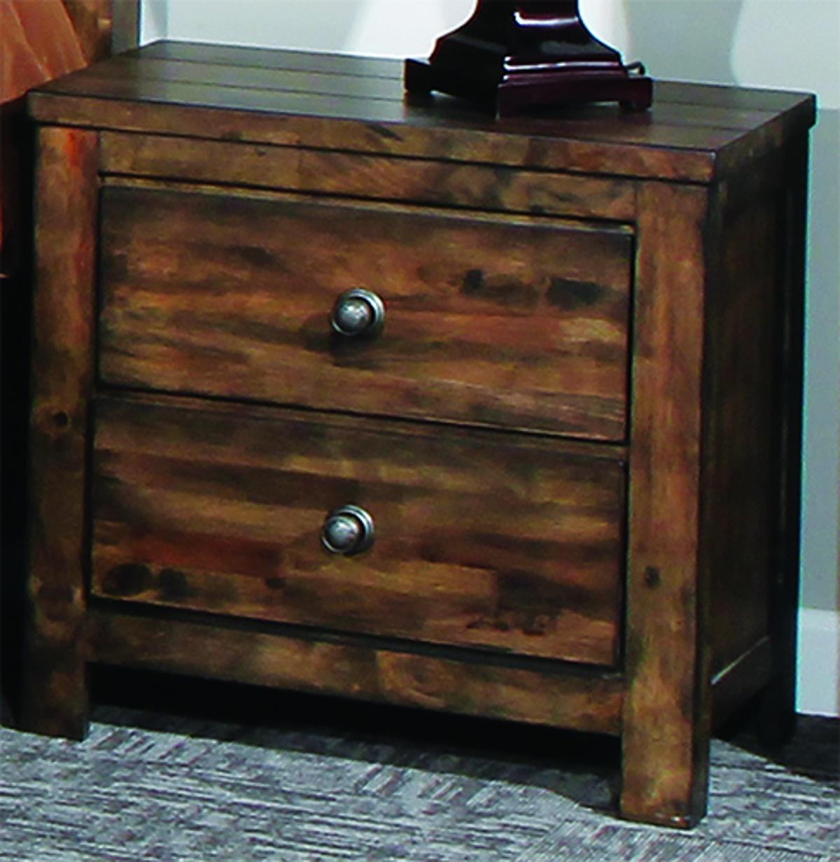 New Classic Furniture Blue Ridge Nightstand in Rustic Gray