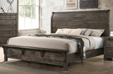 New Classic Furniture Blue Ridge King Bed w/ Bench Footboard in Rustic Gray