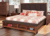 New Classic Furniture Cagney Queen Bed in Chestnut