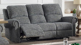 New Classic Furniture Connor Sofa with Dual Recliner in Gray