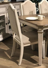 New Classic Furniture Anastasia Side Chair in Antique Bisque (Set of 2)