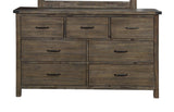 New Classic Furniture Galleon Dresser in Weathered Walnut