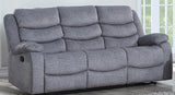 New Classic Furniture Granada Dual Recliner Sofa in Gray