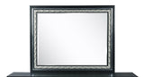 New Classic Furniture Luxor Mirror in Black/Silver