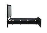 New Classic Furniture Luxor Twin Panel Bed in Black/Silver