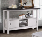 New Classic Furniture Maisie Server in White/Brown
