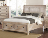 New Classic Furniture Allegra California King Storage Bed in Pewter