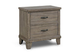 New Classic Furniture Marwick 2 Drawer Nightstand in Sand