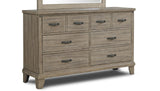 New Classic Furniture Marwick 8 Drawer Dresser in Sand