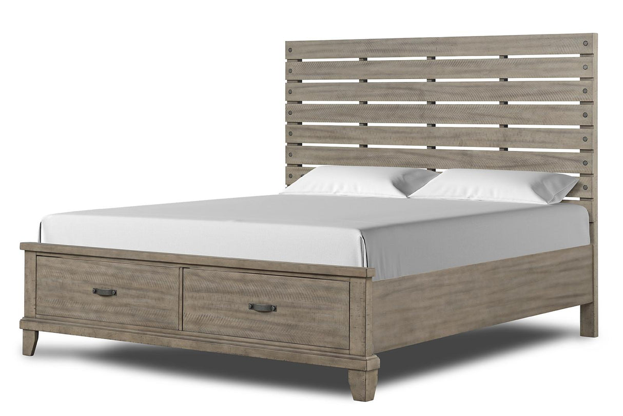 New Classic Furniture Marwick Queen Panel Bed in Sand