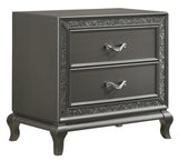 New Classic Furniture Park Imperial 2 Drawer Nightstand in Pewter