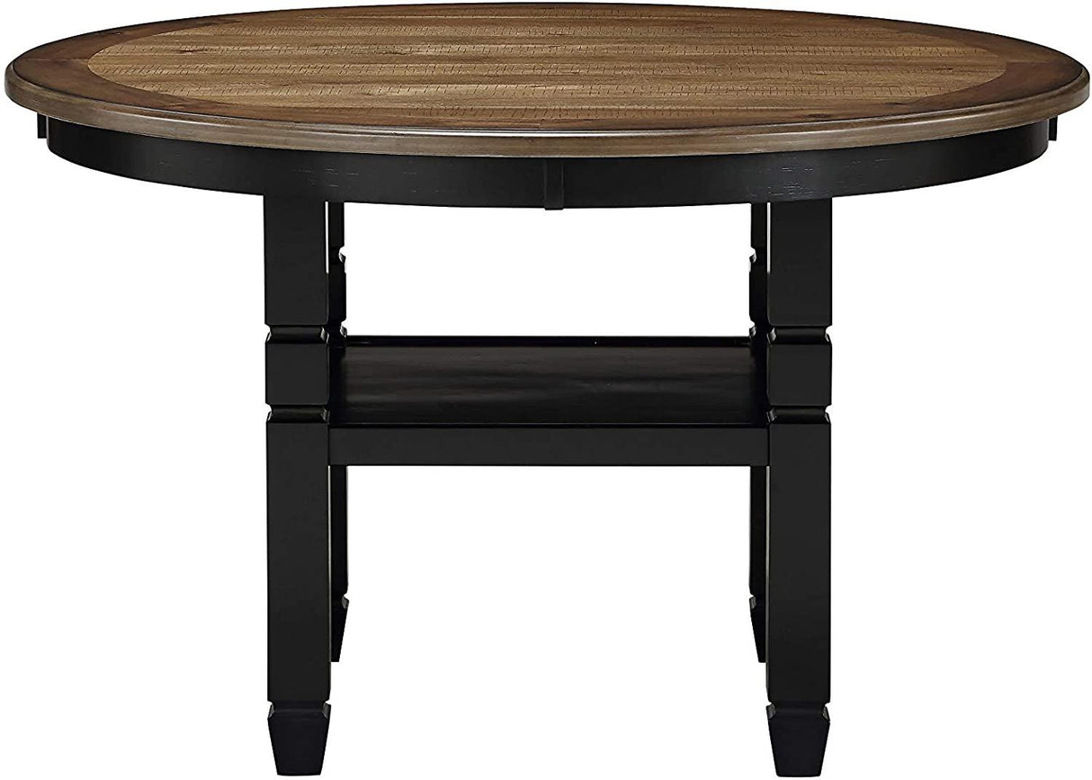 New Classic Furniture Prairie Point 47" Round Dining Table in Black