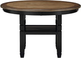 New Classic Furniture Prairie Point 47" Round Dining Table in Black
