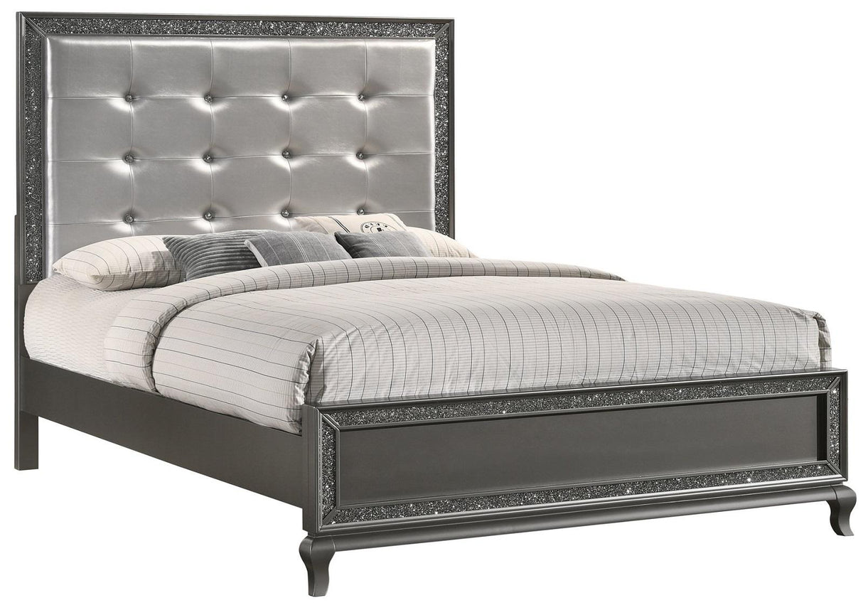 New Classic Furniture Park Imperial Twin Bed in Pewter