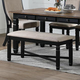 New Classic Furniture Prairie Point Dining Bench in Black