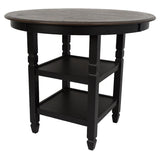 New Classic Furniture Prairie Point Round Counter Height Table in Black