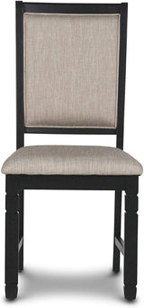 New Classic Furniture Prairie Point Side Chair in Black (Set of 2)