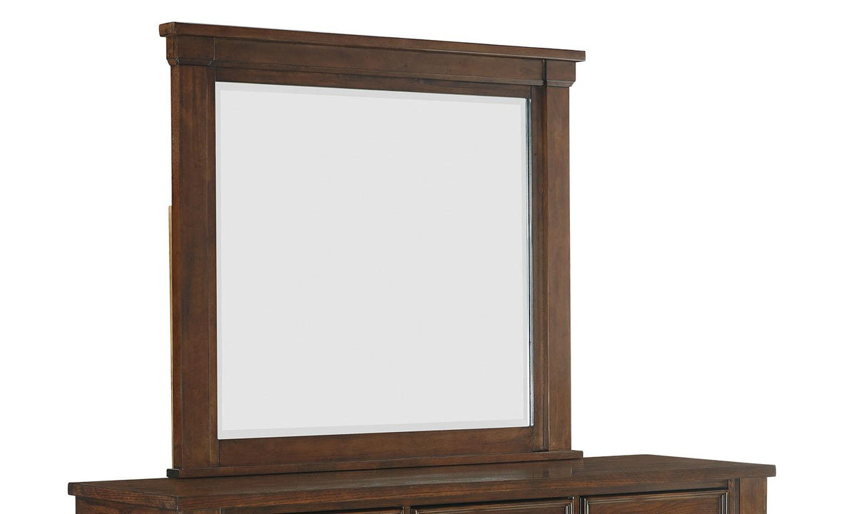 New Classic Furniture Providence Mirror in Dark Oak