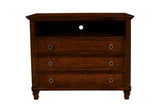 New Classic Furniture Tamarack Media Chest in Brown Cherry