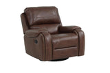 New Classic Furniture Taos Swivel Glider Recliner in Caramel