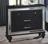 New Classic Furniture Valentino 3 Drawer Nightstand in Black