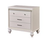 New Classic Furniture Valentino 3 Drawer Nightstand in White
