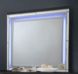 New Classic Furniture Valentino Lighted Mirror in Black