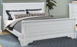 New Classic Furniture Versaille Twin Sleigh Bed in White