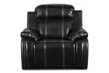 New Classic Fusion Swivel Glider Recliner with Power Foot Rest in Ebony