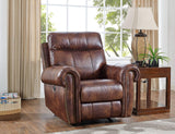 New Classic Roycroft Power Glider Recliner in Pecan - galleria furniture outlet