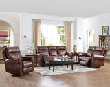 New Classic Roycroft Power Glider Recliner in Pecan - galleria furniture outlet