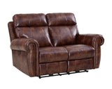 New Classic Roycroft Power Recliner Loveseat in Pecan