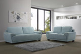 New Classic Sausalito Loveseat in Sea - galleria furniture outlet