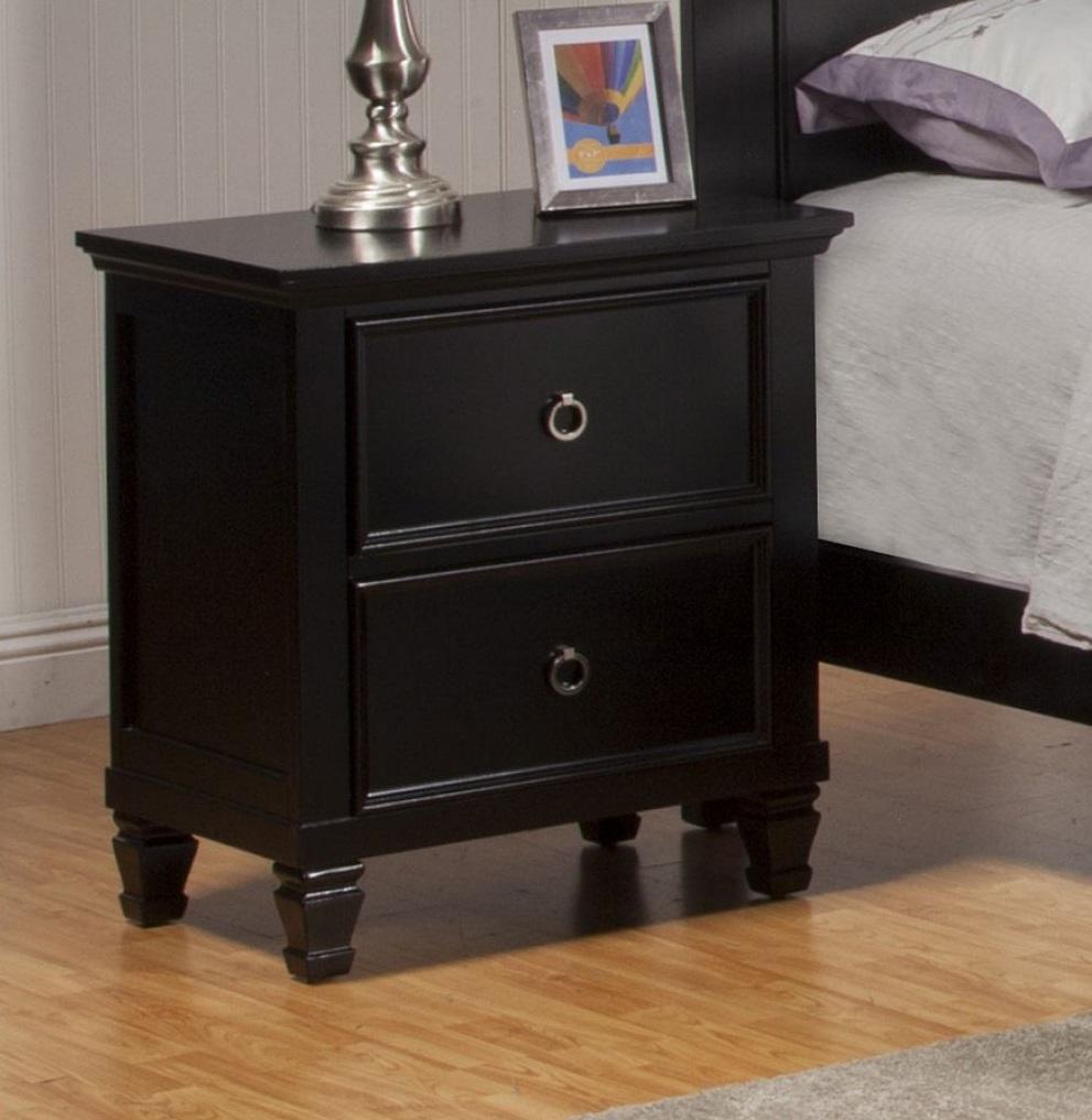 New Classic Tamarack 2-Drawer Nightstand in Black