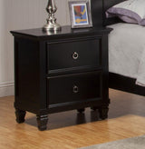 New Classic Tamarack 2-Drawer Nightstand in Black