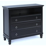 New Classic Tamarack 3-Drawer Media Chest in Black