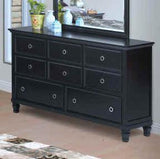 New Classic Tamarack 8-Drawer Dresser in Black