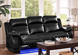 New Classic Vega Dual Recliner Sofa in Premiere Black