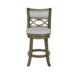 MANCHESTER 24" COUNTER STOOL-ANT GRAY W/FABRIC SEAT